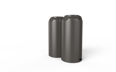 short slim rainwater tank